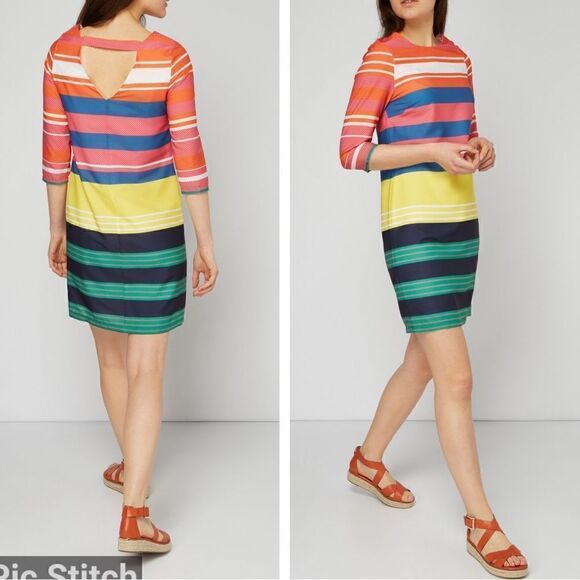 Vilagallo Anias Bright Stripes Summer Dress - Picture 1 of 10